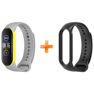 Xiaomi Mi Band 5 MiJobs Dual Color Grey/Yellow (MJ5-DSS001GY) краща модель в Івано-Франківську