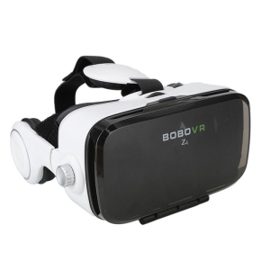 3D очки виртуальной реальности Kronos VR Box Z4 с наушниками и пультом White (par_z4) лучшая модель в Ивано-Франковске