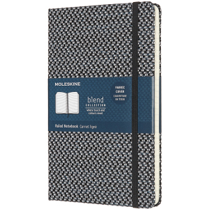 Записная книга Moleskine Blend 19 13 х 21 см 240 страниц в линейку Чёрная Канва (8058647628196) в Ивано-Франковске