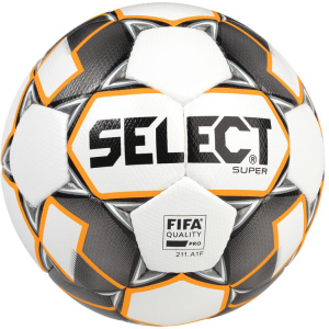 Мяч футбольный Select Super Fifa New (011) №5 White-Grey (5703543200894) в Ивано-Франковске