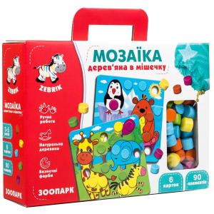 Мозаика Vladi Toys деревянная Зоопарк (ZB2002-02) (4820195057179) ТОП в Ивано-Франковске