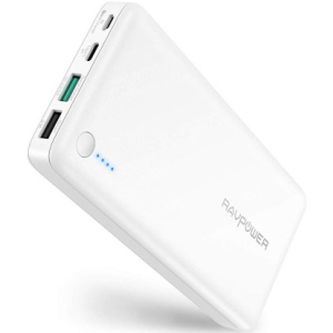 Портативний аккумулятор RavPower Power Bank 20100mAh Quick Charge 3.0 White (RP-PB043_1) білий в Івано-Франківську