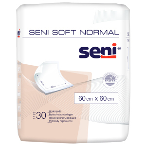 Одноразові пелюшки Seni Soft Normal 60х60 см 30 шт (5900516692568) ТОП в Івано-Франківську