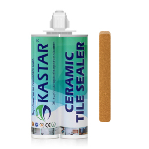 Двухкомпонентная эпоксидная фуга затирка Kastar Ceramic Tile Sealant Светло-коричневый, 400мл. лучшая модель в Ивано-Франковске