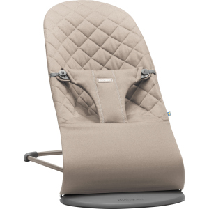 Крісло-шезлонг Baby Bjorn Balance Sand Grey Cotton Сірий (6017) краща модель в Івано-Франківську