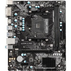 Материнская плата MSI A320M-A Pro (sAM4, AMD A320, PCI-Ex16) в Ивано-Франковске