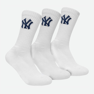 Шкарпетки New York Yankees 3 pk Crew 15100002-1001 31-34 р 3 пари Білі (8718984008951) ТОП в Івано-Франківську