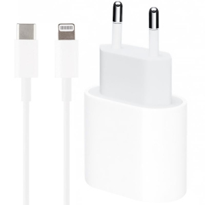 Сетевое зарядное устройство Foxconn для Iphone 11/12 Pro Max 18W и Кабель USB-C to Lightining Foxconn 1 м White в Ивано-Франковске