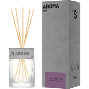 Аромадиффузор Sister's Aroma Reed Diffuser Tuscan Grapes Тосканский виноград 120 мл (8681301037166) лучшая модель в Ивано-Франковске