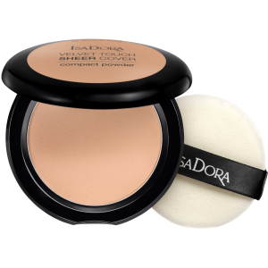 Пудра для обличчя Isadora Velvet Touch Sheer Cover Compact Powder 46 warm beige 10 г (7317852149461) ТОП в Івано-Франківську