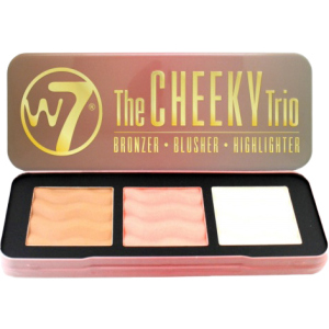 Хайлайтер для лица W7 The Cheeky Trio bronzer,blusher,highlighter 21 г (5060406141122) лучшая модель в Ивано-Франковске