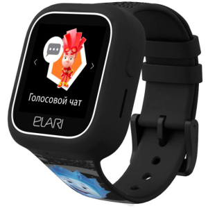 Дитячий телефон-годинник з GPS трекером Elari FixiTime Lite Black (ELFITL-BLK) краща модель в Івано-Франківську