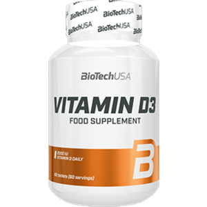 Вітаміни Biotech Vitamin D3 60 таблеток (5999076235032) рейтинг