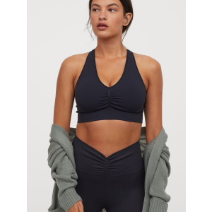 Спортивний топ H&M Sport 0849886-1 L Темно-синій (EZH2000000076454) ТОП в Івано-Франківську