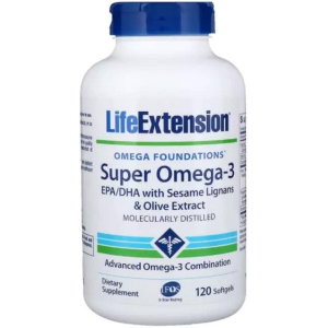 Супер Омега-3, Omega Foundations, Super Omega-3, Life Extension, 120 Желатинових Капсул (737870198215) ТОП в Ивано-Франковске