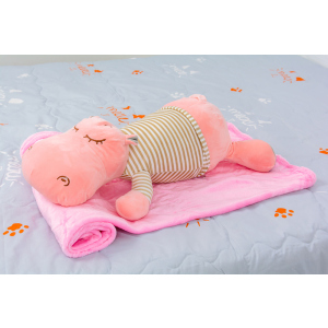 Плед детский MirSon №1062 Hippopotamus Pink 100х160 (2200003094060)