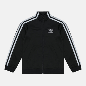 Спортивна кофта дитяча Adidas Track FM5681 140 см Black (4062054668298) краща модель в Івано-Франківську