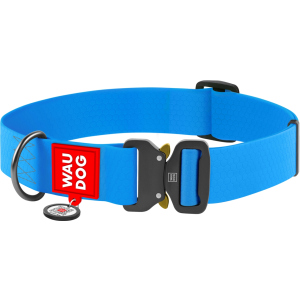 Нашийник Collar Waudog Waterproof XXL 40 мм 43-70 см Блакитний (28012) краща модель в Івано-Франківську