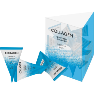 Маска для лица J:ON Коллаген Collagen Universal Solution Sleeping Pack 20 шт x 5 г (8802929007038) ТОП в Ивано-Франковске