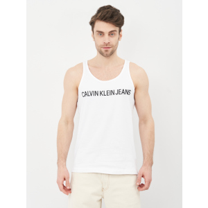 Майка Calvin Klein Jeans Institutional Logo Reg Tank J30J315249-YAF L Ck White (8719852659008) ТОП в Ивано-Франковске