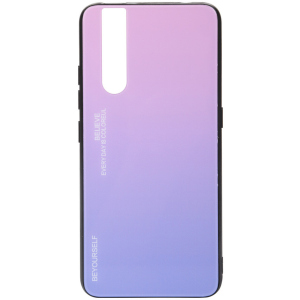 Панель BeCover Gradient Glass для Vivo V15 Pro Pink-Purple