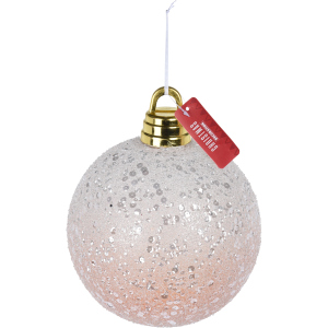 Ялинкова куля Christmas Decoration 20 см (CAA724990_glitter) краща модель в Івано-Франківську