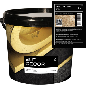 Декоративный воск Elf DecorSpecial Wax 1 л Gold (mba1d124w) лучшая модель в Ивано-Франковске