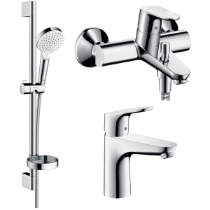 Набір змішувачів HANSGROHE Focus 1092019 (31607000+31940000+26553400) краща модель в Івано-Франківську