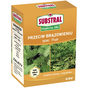 Твердое удобрение для хвойных против пожелтения Substral Miracle Grow 1 кг (1360101)