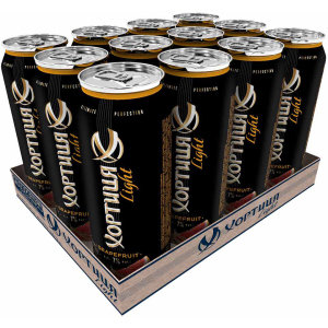 Упаковка слабоалкогольного напитка Хортиця Лайт Грейпфрут 0.5 л х 12 шт 7% (4820229034442_4820229034909) надійний