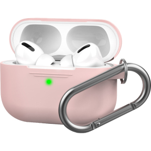 Силіконовий чохол AhaStyle з карабіном для Apple AirPods Pro Pink (AHA-0P100-PNK)