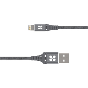 Кабель Promate NerveLink-i USB/Lightning MFI 2.4А 1.2 м Grey (nervelink-i.grey) в Ивано-Франковске