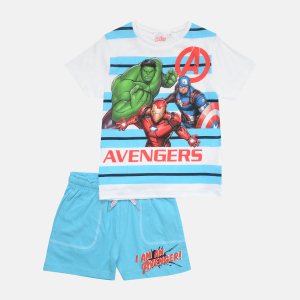 Комплект (футболка + шорти) Disney Avengers C UE1067 104 см Білий (3609084858766) в Івано-Франківську