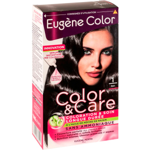 Фарба для волосся Eugene Perma без аміаку Color &amp; Care 1 Чорний 125 мл (3140100336191) ТОП в Івано-Франківську