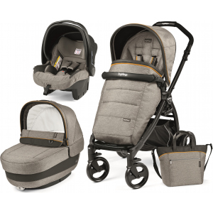 Универсальная коляска 3в1 Peg-Perego Book Plus Luxe Grey Серая (PACK02-00000000001) лучшая модель в Ивано-Франковске