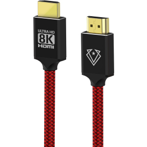 Кабель Vertux VertuLink-150 HDMI 2.1 UltraHD-8K HDR eARC 1.5 м Bloodyred (vertulink-150.bloodyred) ТОП в Івано-Франківську