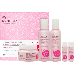 Набір для догляду за обличчям Enough Bonibelle Snail EX2 Intense Solution Муцин Слимаки 3Set (8809605870207) в Івано-Франківську