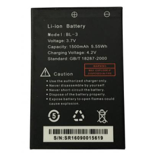 Акумулятор для телефону Baofeng для UV-3R Std 1500mAh (BL-3). 44807 краща модель в Івано-Франківську