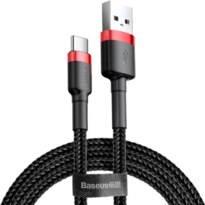 Кабель Baseus Cafule Cable USB For Type-C 2A 3 м Красный+Черный (CATKLF-U91)