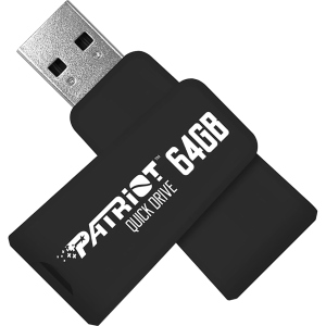 Patriot Color Quickdrives 64GB USB 3.1 Black (PSF64GQDBK3USB) ТОП в Ивано-Франковске