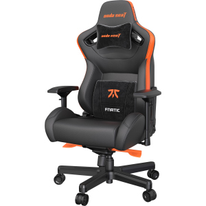 Кресло игровое Anda Seat Fnatic Edition Black/Orange Size XL (AD12XL-FNC-PV/F) ТОП в Ивано-Франковске