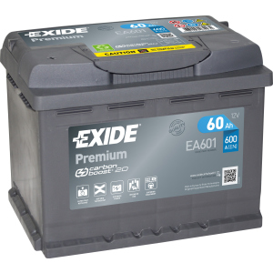 Автомобильный аккумулятор Exide Premium 60 А·ч (+/-) Euro (600EN) (EA601) лучшая модель в Ивано-Франковске