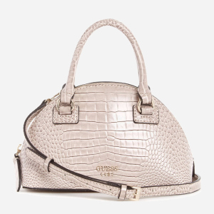 Сумка жіноча Guess Shilan Croc Mini 616 Пудрова (H2000029597572) краща модель в Івано-Франківську