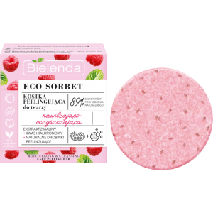 Пилинг-брусок Bielenda Sorbet Raspberry для отшелушивания и очищения лица 60 г (5902169042752)