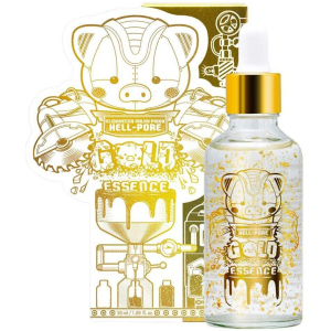 Есенція для обличчя Elizavecca Milky Piggy Hell-Pore Gold Essence з частинками 24к золота 50 мл (8809624500086) краща модель в Івано-Франківську