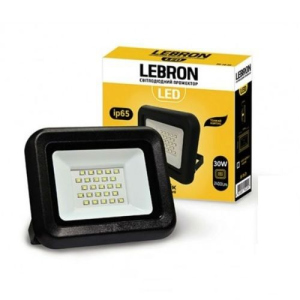 LED прожектор Lebron LF, 30W, LED, 2400Lm, 6200К (4748) ТОП в Івано-Франківську