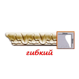 Молдинг гибкий CR686F Gaudi Decor (35x24)мм лучшая модель в Ивано-Франковске