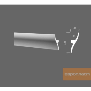 Карниз Европласт 1.50.229 (120x48)мм в Ивано-Франковске