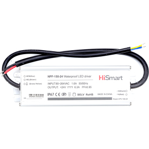 Блок питания HiSmart 24V 6.3A 150W PFC IP67 (NPF-150-24) ТОП в Ивано-Франковске