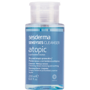 Лосьйон для зняття макіяжу Sesderma Sensyses Cleanser Atopic Ліпосомальний для чутливої ​​шкіри 200 мл (8429979435507)